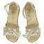 Picture of Panache Girls Knot Front Bow Sandal - Metallic Gold 
