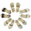 Picture of Panache Girls Knot Front Bow Sandal - White Leather