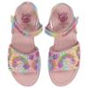 Picture of Lelli Kelly Happy Rainbow Easy On Beaded Sandal - Fantasia Multi 