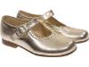 Picture of Panache Girls Mary Jane Shoe - Metalic Gold Leather