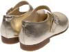 Picture of Panache Girls Mary Jane Shoe - Metalic Gold Leather
