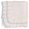 Picture of Sarah Louise Boys Knitted Shawl - White Blue