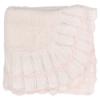 Picture of Sarah Louise Girls Knitted Shawl - White Pink