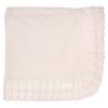 Picture of Sarah Louise Girls Knitted Shawl - White Pink