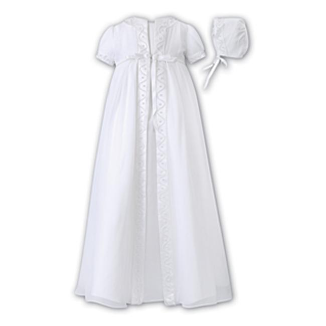 Picture of Sarah Louise Girls Satin Ceremony Dress Set - White