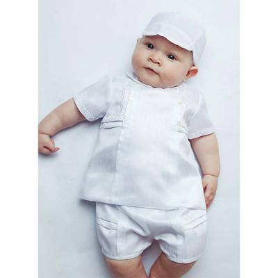 Picture of Sarah Louise Boys Double Breasted Short Set - Ivory