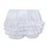 Picture of Sarah Louise Girls Frilly Knickers - White