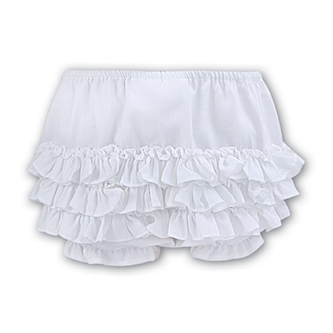 Picture of Sarah Louise Girls Frilly Knickers - White