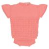 Picture of Wedoble Baby Girl Open Knit Top & Bottoms Set - Coral Pink