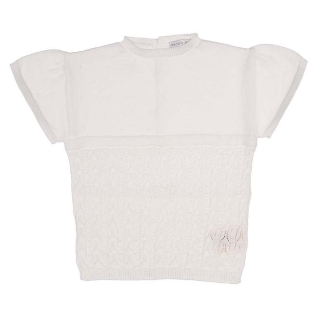Picture of Wedoble Baby Girls Open Knit Top & Bottoms Set - White