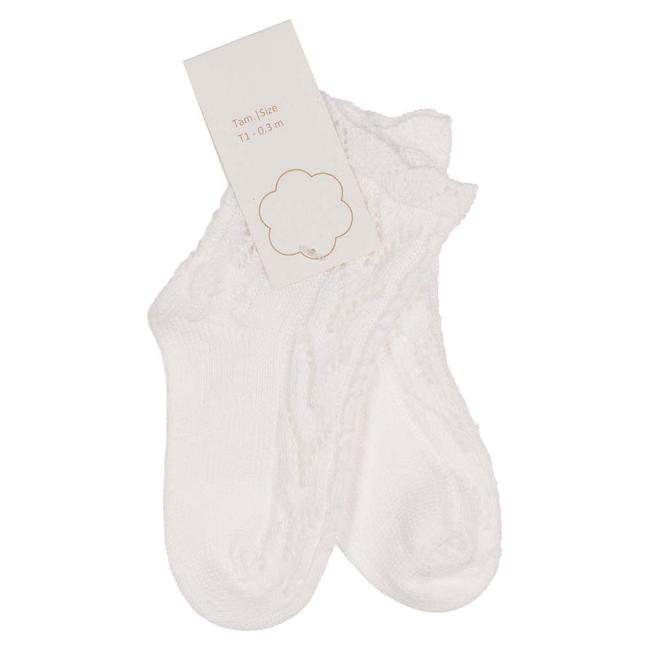 Picture of Wedoble Baby Open Knit Cotton Ankle Socks - Ivory