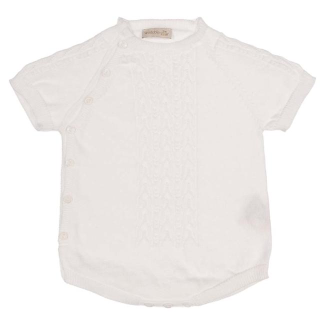 Picture of Wedoble Baby Boy Open Cotton Knit Shortie  - Ivory 