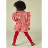 Picture of A Dee Morgan Check Blazer With Diamante Teddy - Red