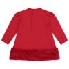 Picture of Little A Girls Fern Faux Fur Trim Dress - Red