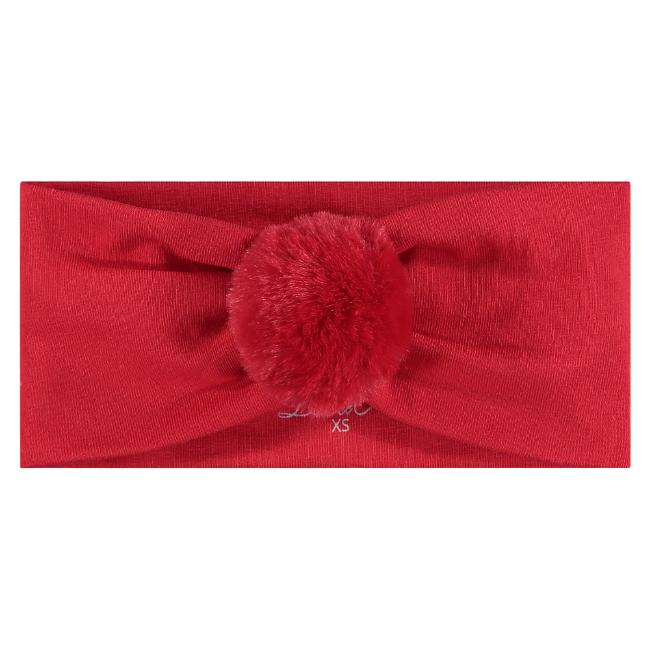 Picture of Little A Girls Frederica Pom Pom Headband - Red