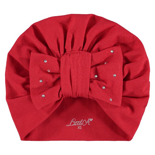 Picture of Little A Girls Flossy Diamante Turban -Red
