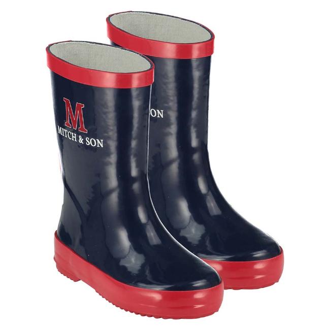 Picture of Mitch & Son Boys Hunters Wellie - Blue Navy