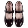 Picture of Lelli Kelly Perrie Girls School Dolly Shoe With Bow F Fitting - Black Patent