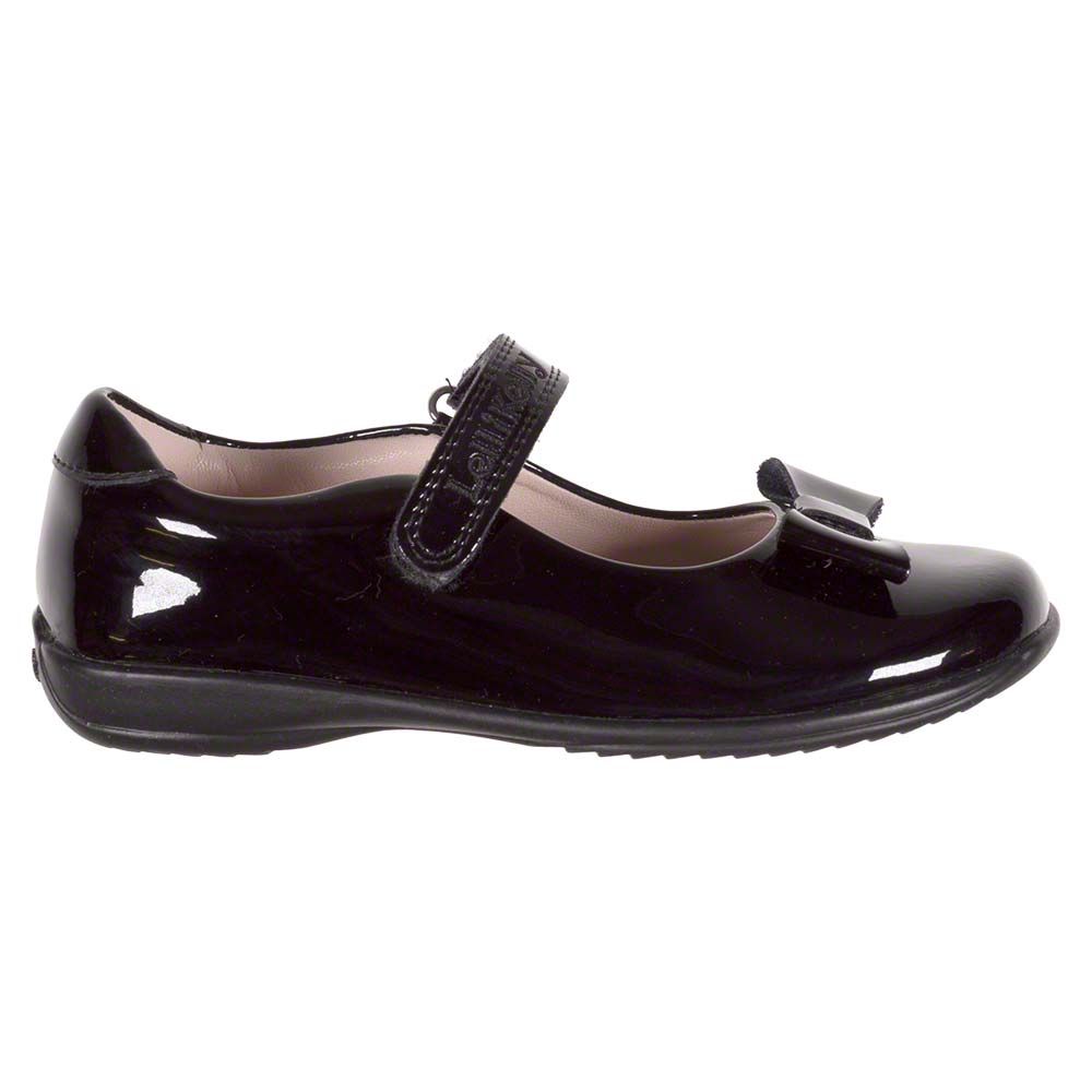 Lelli Kelly Perrie Girls School Dolly Shoe With Bow F Fitting - Black ...