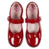 Picture of Lelli Kelly Perrie Girls School Dolly Shoe With Bow F Fitting - Red Patent