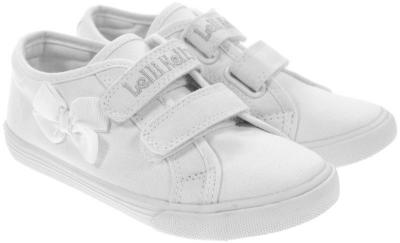 Picture of Lelli Kelly Girls Lily Canvas School Pump - White