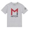 Picture of MiTCH Turin Large M Logo T-Shirt - Marl Grey