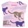Picture of Kenzo Kids Girls Tiger & Logo T-shirt - Pink