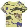 Picture of Kenzo Kids Boys Tiger & Logo T-shirt - Lime Green