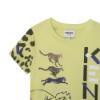 Picture of Kenzo Kids Boys Tiger & Logo T-shirt - Lime Green
