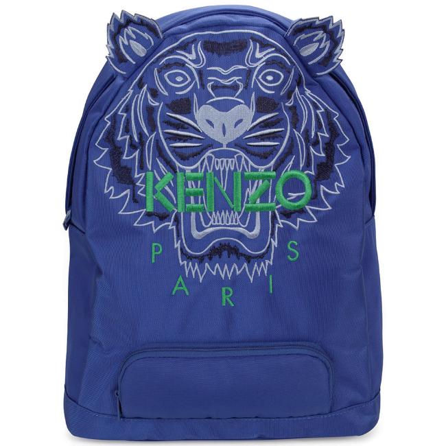 Picture of Kenzo Kids Boys Tiger Backpack & Pencil Case - Blue