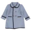 Picture of Marae Kids Boys Merino Wool Coat - Light Blue & Navy