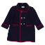 Picture of Marae Kids Boys Merino Wool Coat - Navy Blue Red