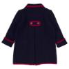 Picture of Marae Kids Girls Merino Wool Coat - Navy Red