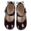 Picture of Panache Baby Girls High Back Bow Shoe - Black Patent