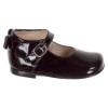 Picture of Panache Baby Girls High Back Bow Shoe - Black Patent