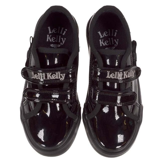 Picture of Lelli Kelly Girls Lily Patent School Pump - Black Patent