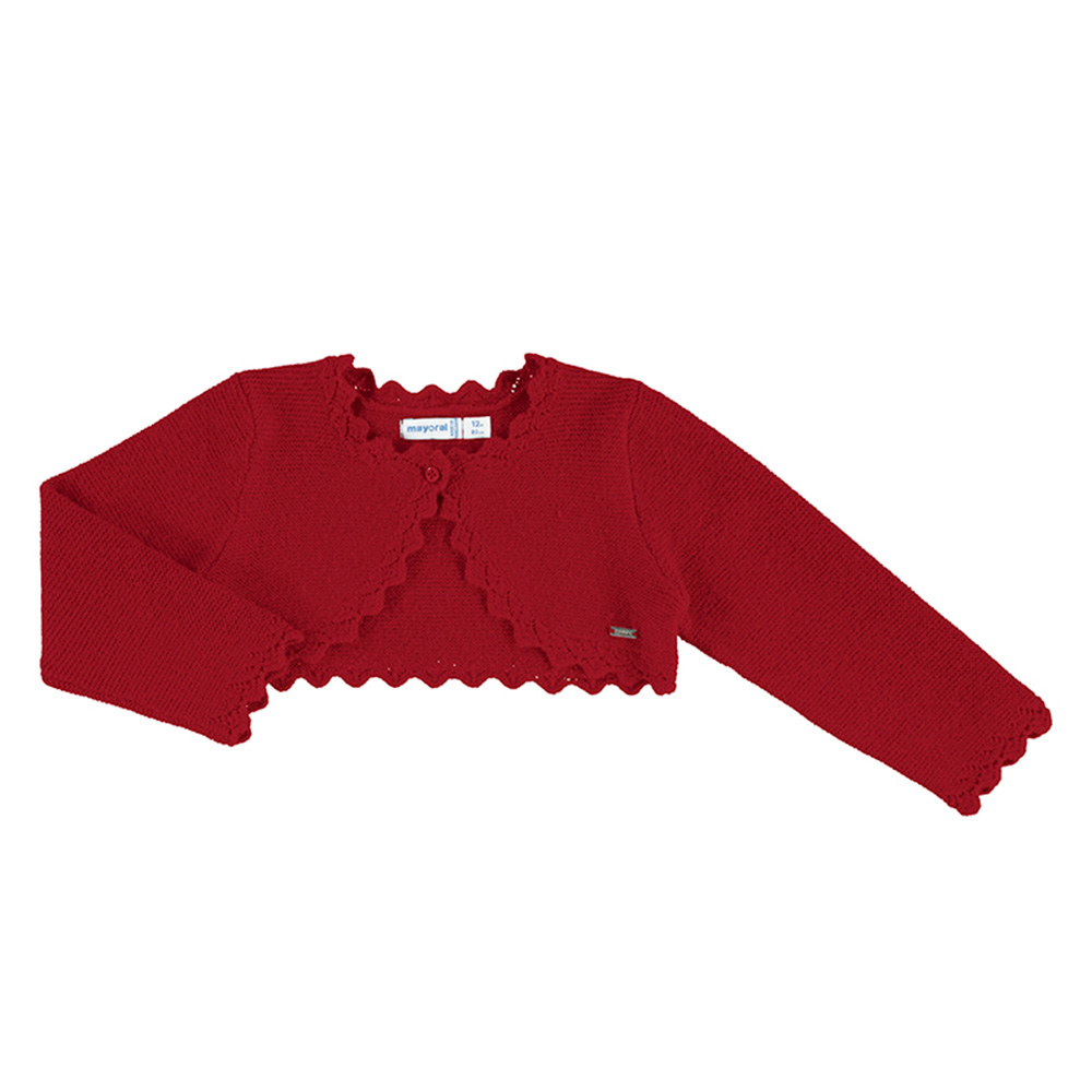 Girls red on sale bolero cardigan
