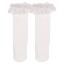 Picture of Meia Pata Girls Knee High Lace Sock With Lace Ruffle - White