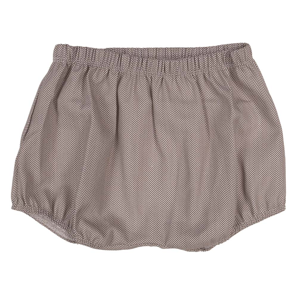 Rapife Girls Herringbone Ruffle Collar Jam Pants Set Beige. Children