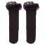 Picture of Meia Pata Girls Knee High Lace Sock With Lace Ruffle - Black