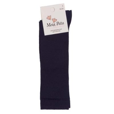 Picture of Meia Pata Unisex Knee High Plain Socks - Navy