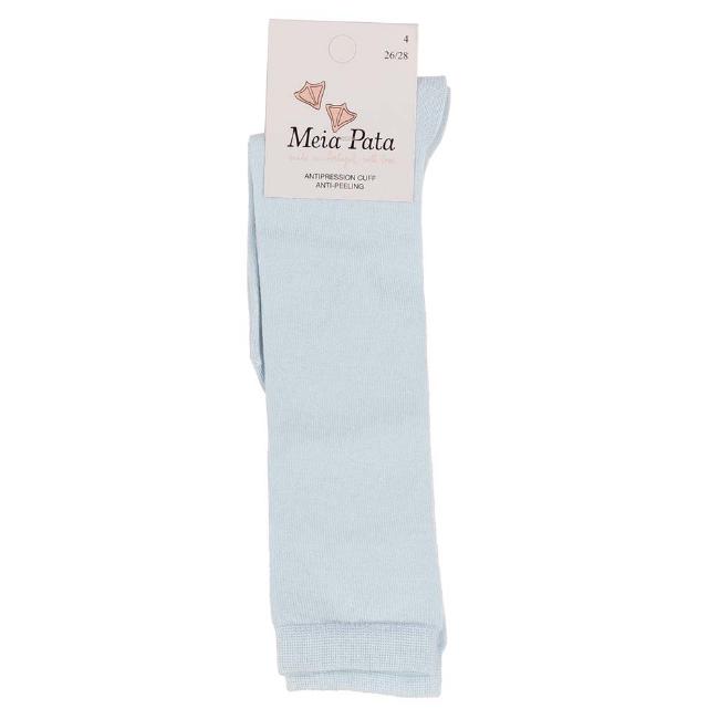 Picture of Meia Pata Unisex Knee High Plain Socks - Pale Blue