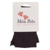 Picture of Meia Pata Girls Microfibre Lacy Tights  - Black 