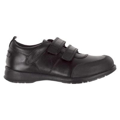 Picture of Mayoral Boys Sporty Leather School Shoe Easy On - Black