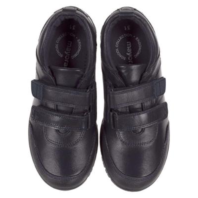 Picture of Mayoral Boys Sporty Leather School Shoe Easy On - Navy Blue