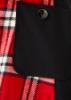 Picture of Abel & Lula Ruffle Top & Tartan Pinafore Set - Ivory Red Black