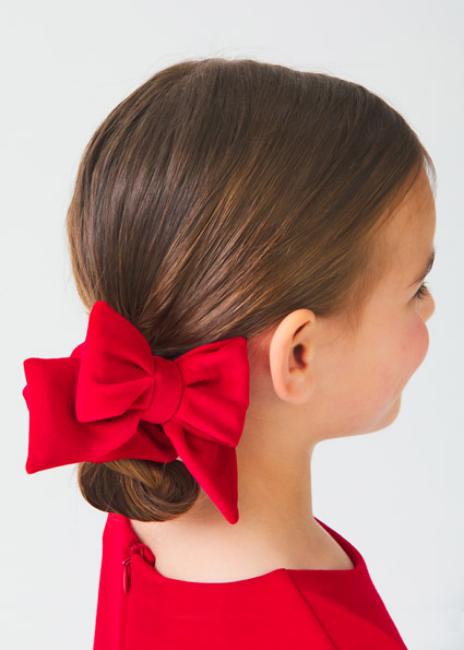 Picture of Abel & Lula Girls Glitter Velvet Headband Scrunchie - Red