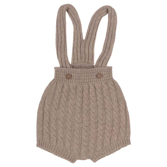 Picture of Wedoble Baby Boys Cashmere Blend Twisted Cable Shortie - Beige