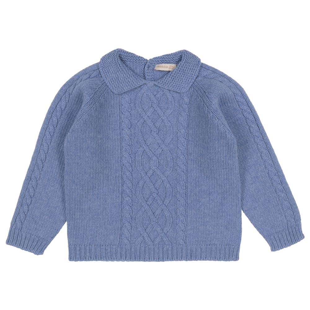 Wedoble Baby Boys Cashmere Blend Sweater Set Azul Blue. Children's