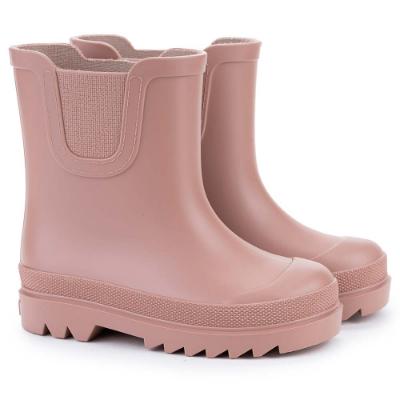 Picture of Igor Tokio Short Elastic Gusset Rain Boot - Dark Rosa Pink